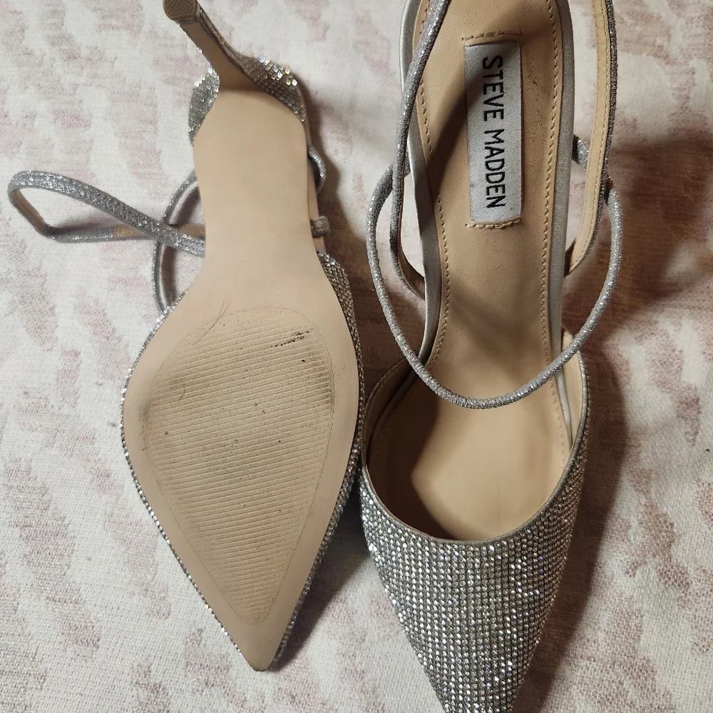 Steve Madden Rhinestone Heels - Picture 5 of 6